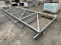 APPROX. 20ft x 7.6ft GALVANISED SLIDING GATE - 5