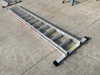 12 TREAD ALUMINIUM DOUBLE EXT. LADDER