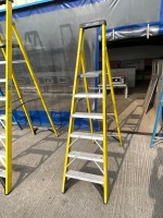 6 TREAD FIBRE GLASS STEP LADDER