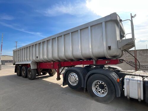 MONTRACON 40ft 37500KGS TRI AXLE ALUMINUIM TIPPING TRAILER ON AIR