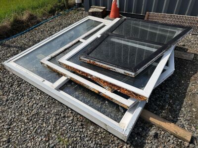 5No. ASSORTED PVC WINDOWS