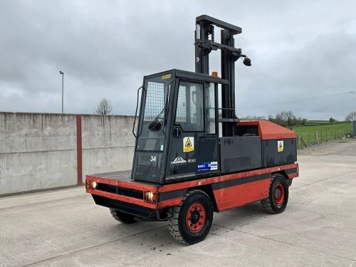 LINDE 550 5 TON SIDE LOADING FORKLIFT