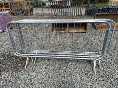 5No. GALVANISED PEDESTRAIN BARRIERS