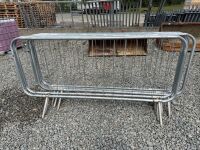 5No. GALVANISED PEDESTRAIN BARRIERS