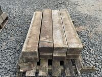 8No. SILVER GRANITE KERBS 1000mm x 150mm x 100mm - 3