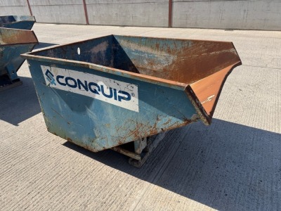 CONQUIP AUTOLOCK FORKLIFT TIPPING SKIP (BLUE)