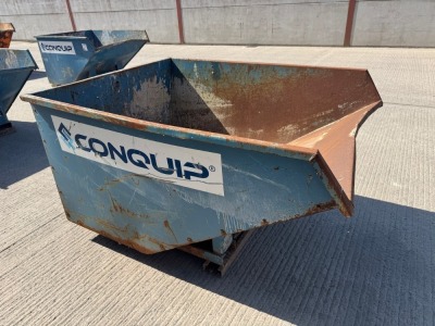 CONQUIP AUTOLOCK FORKLIFT TIPPING SKIP (BLUE)