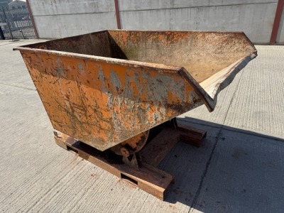 EICHINGER LARGE FORKLIFT TIPPING SKIP (ORANGE)