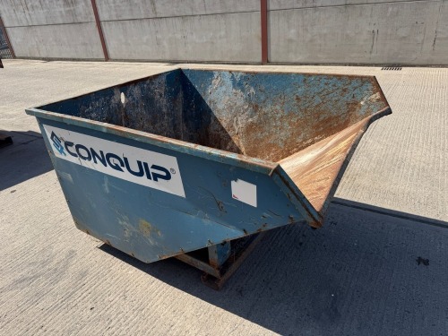 CONQUIP AUTOLOCK FORKLIFT TIPPING SKIP (BLUE)