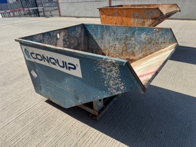 CONQUIP AUTOLOCK FORKLIFT TIPPING SKIP (BLUE)