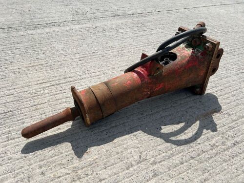 MONTABERT SILVER CLIP HYDRAULIC ROCK HAMMER TO SUIT 2-3 TON MINI DIGGER
