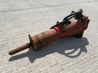MONTABERT SILVER CLIP HYDRAULIC ROCK HAMMER TO SUIT 2-3 TON MINI DIGGER