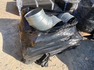 PALLET TO INC. ASSORTED GALVANISED DUCTING BENDS