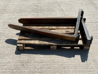 2No. FORKS TO SUIT FORKLIFT - 2