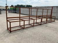 APPROX. 6500mm x 750mm x 1770mm METAL WORK BENCH FRAME