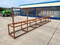 APPROX. 6500mm x 750mm x 1770mm METAL WORK BENCH FRAME - 4