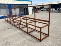 APPROX. 6500mm x 750mm x 1770mm METAL WORK BENCH FRAME - 6