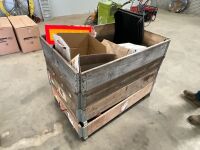 WOODEN CRATE TO INC. LARGE SELECTION OF UNUSED TRAILER PARTS