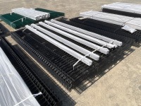 APPROX 20No. UNUSED FENCING PANELS & 21No. POSTS & FIXINGS (BLACK) - 3