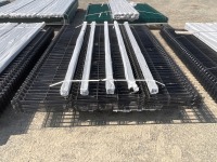 APPROX 20No. UNUSED FENCING PANELS & 21No. POSTS & FIXINGS (BLACK) - 4
