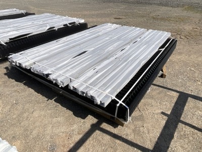 APPROX 25No. UNUSED FENCING PANELS & 25No. POSTS & FIXINGS (BLACK)