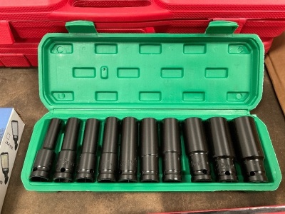 UNUSED 1/2 DEEP SOCKET SET 10mm-24mm