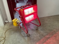 QUARTZ 110v MOBILE INFRARED HEATER 