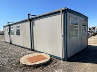 APPROX. 40ft x 12ft STEEL CLAB OFFICE - 20