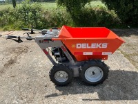 UNUSED DELEKS MD400 4WD WALK BEHIND PETROL MUCK TRUCK BARROW - 3