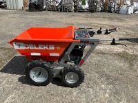 UNUSED DELEKS MD400 4WD WALK BEHIND PETROL MUCK TRUCK BARROW - 7