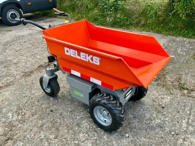 UNUSED DELEKS XE500-H LITION BATTERY POWERED MUCK TRUCK BARROW
