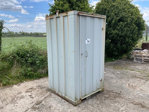 APPROX. 4ft x 4ft UNUSED ANTI VANDAL MAINS SITE TOILET