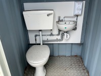 APPROX. 4ft x 4ft UNUSED ANTI VANDAL MAINS SITE TOILET - 8