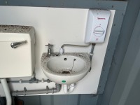 APPROX. 4ft x 4ft UNUSED ANTI VANDAL MAINS SITE TOILET - 12