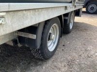 UNUSED NUGENT 12ft x 6.6ft 3500KGS TWIN AXLE DROPSIDE CRANE TRAILER - 13