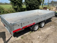 UNUSED TEMERAD 11.9ft x 5.5ft 3500KGS TWIN AXLE 3 WAY DROPSIDE TIPPING TRAILER - 3