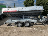 UNUSED TEMERAD 11.9ft x 5.5ft 3500KGS TWIN AXLE 3 WAY DROPSIDE TIPPING TRAILER - 18