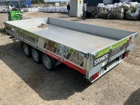 UNUSED TEMERAD 13.2ft x 6.5ft 3500KGS TRI AXLE 3 WAY TIPPING TRAILER - 6