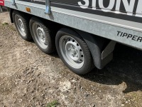 UNUSED TEMERAD 13.2ft x 6.5ft 3500KGS TRI AXLE 3 WAY TIPPING TRAILER - 11