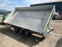 UNUSED TEMERAD 13.2ft x 6.5ft 3500KGS TRI AXLE 3 WAY TIPPING TRAILER - 21