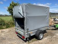 UNUSED HUMBAUR 8.6ft x 4.6ft 1300KGS SINGLE AXLE BOX TRAILER - 4