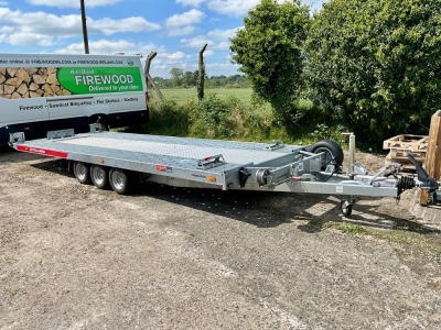 UNUSED TEMERAD 20ft x 6.9ft 3500KGS TRI AXLE TILT BED TRANSPORTER TRAILER