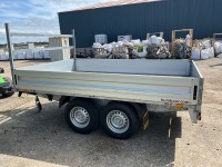 UNUSED HAMBAUR 10ft x 7.1ft 3500KGS TWIN AXLE DROPSIDE TRAILER - 6