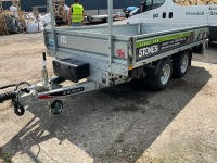 UNUSED NUGENT 10.4ft x 6.3ft 3500KGS TWIN AXLE DROPSIDE TIPPING TRAILER - 14