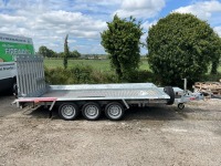 UNUSED TEMERAD 13.1ft x 6ft 3500KGS TRI AXLE PLANT TRAILER - 2