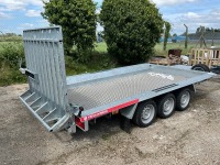 UNUSED TEMERAD 13.1ft x 6ft 3500KGS TRI AXLE PLANT TRAILER - 3