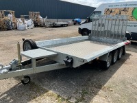 UNUSED TEMERAD 13.1ft x 6ft 3500KGS TRI AXLE PLANT TRAILER - 7