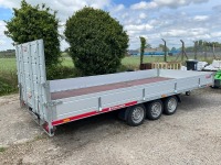 UNUSED TEMERAD 16.6ft x 6.8ft 3500KGS TRI AXLE TILT BED DROPSIDE TRAILER - 4