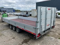 UNUSED TEMERAD 16.6ft x 6.8ft 3500KGS TRI AXLE TILT BED DROPSIDE TRAILER - 6
