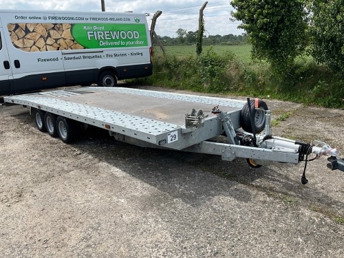 UNUSED PRG 18ft x 6.6ft 3500KGS TRI AXLE TILT BED TRANSPORTER